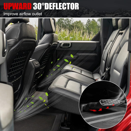 2Pcs Under Seat Vent Deflectors for Ford Bronco 4-Door 2021-2026