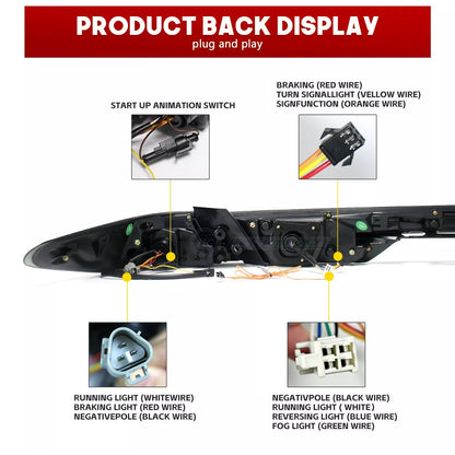 LED Tail Lights Assembly Compatible with Toyota Camry 2024 2025 9th Gen - OMOTOR