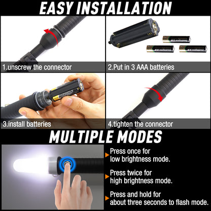 360 Degree LED MightyMount and Hardware Kayak Fishing Visibility Flag - OMOTOR