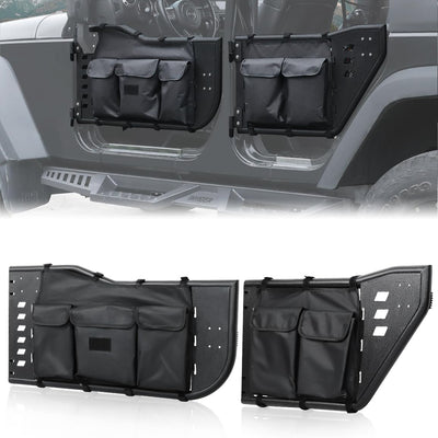 Tube Half Doors Fit for 2007-2018 Jeep Wrangler JK Unlimited 4-Door (exclude JL & JT&2Door Models)