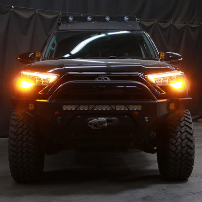 For 2014-2020 Toyota 4Runner Black LED Switchback Projector Headlights Headlamps - OMOTOR