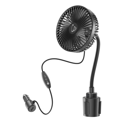3-Speed 12V Portable Vehicle Cooling Fan for Front Seat for Dog/SUV/RV/Truck/Van - OMOTOR