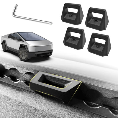 4PCS Cyber Hooks Bed Rail Track Hook Compatible with 2024+ Tesla Cybertruck