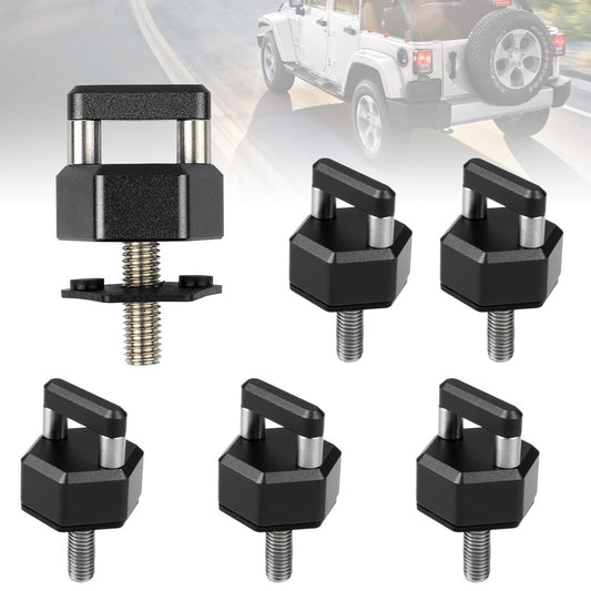 6 PCS Quick Removal Thumb Screw Compatible with Jeep Wrangler - OMOTOR