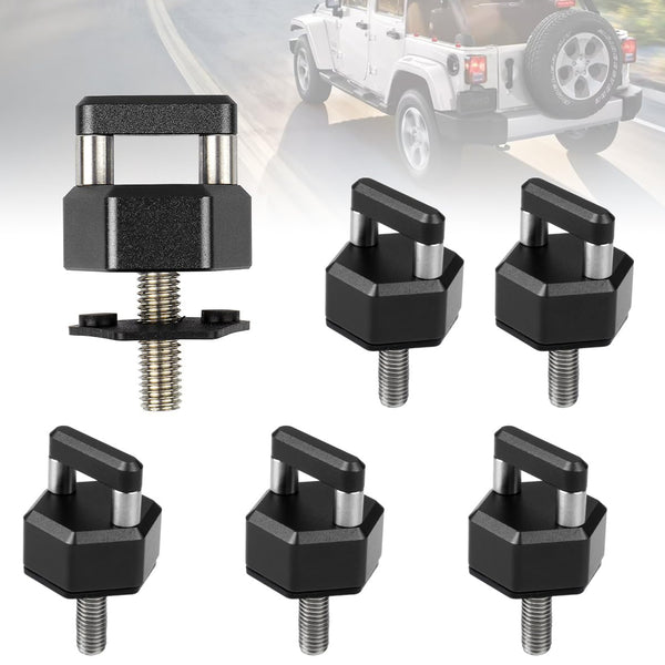 6 PCS Quick Removal Thumb Screw Compatible with Jeep Wrangler - OMOTOR