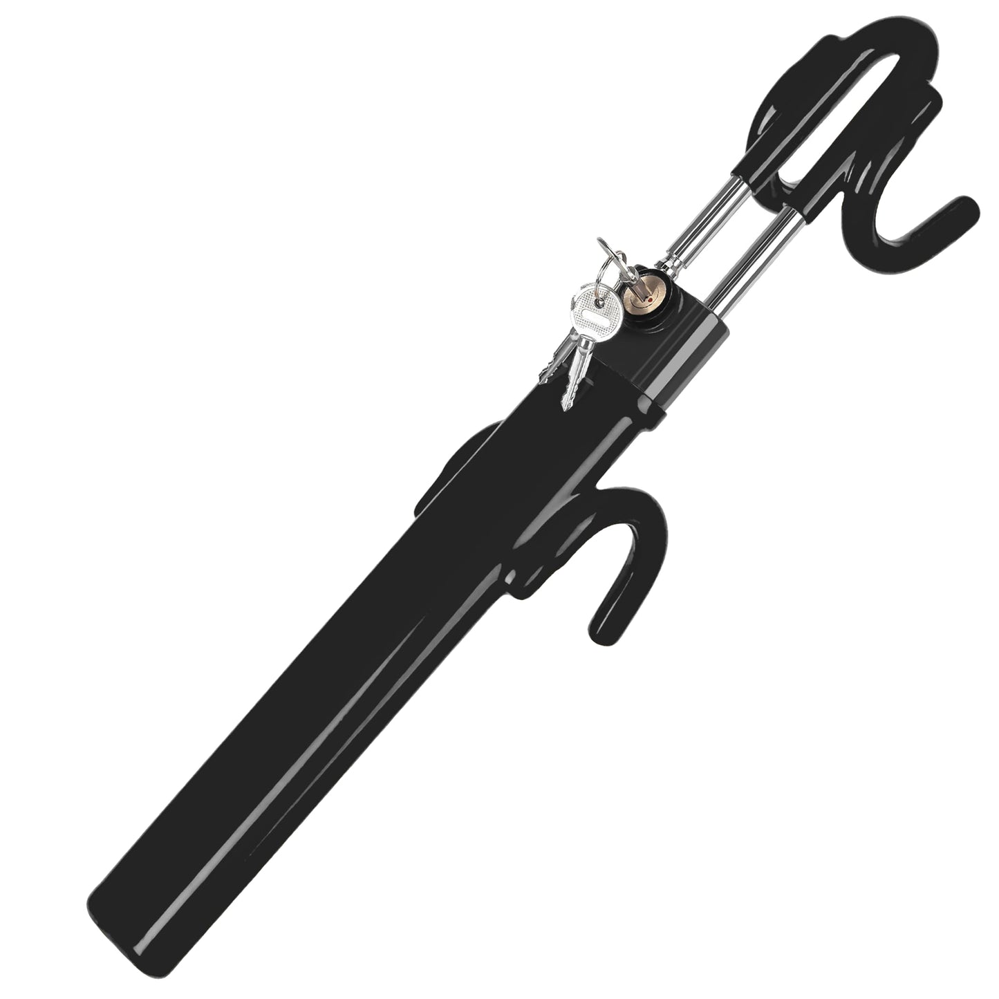 Heavy Duty Steering Wheel Lock Anti-Theft Car Device Security For Cars Trucks Vans and SUVs with 3 Keys - OMOTOR
