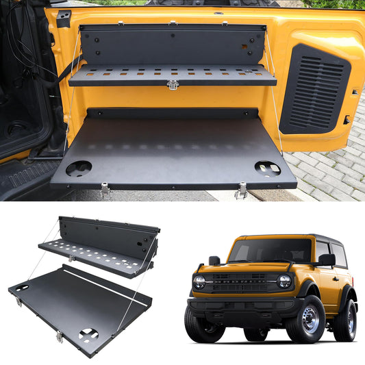 Tailgate Table fits for 2021-2024 Ford Bronco Double-Layer Cargo Shelf - OMOTOR