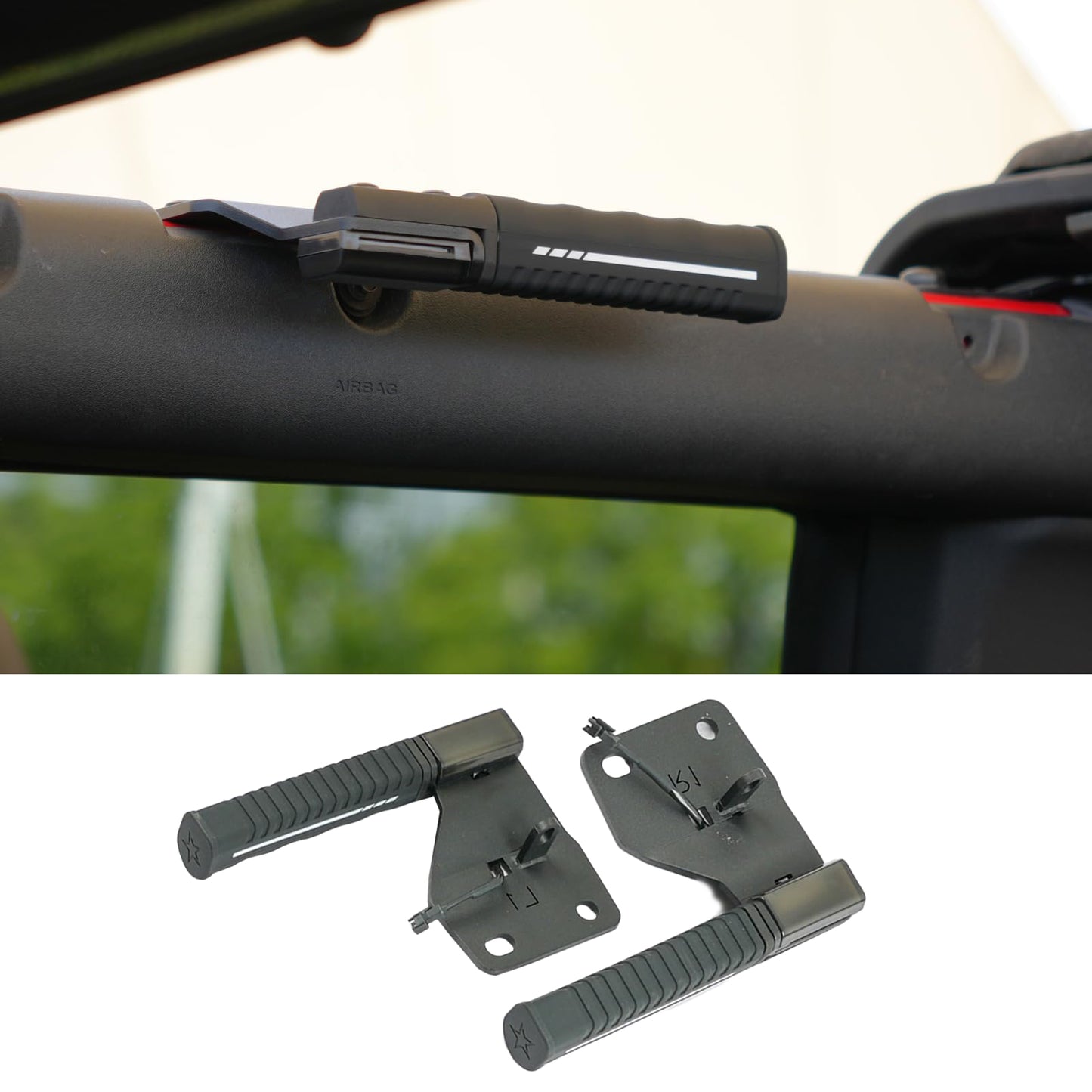Updated Grab Handles Compatible with Ford Bronco 2021-2024 2/4 Door Soft & Hard Top - OMOTOR