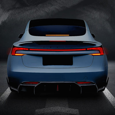 Black ABS Rear Trunk Light Blade Spanning Tail Light Fits For Tesla Model 3 Highland