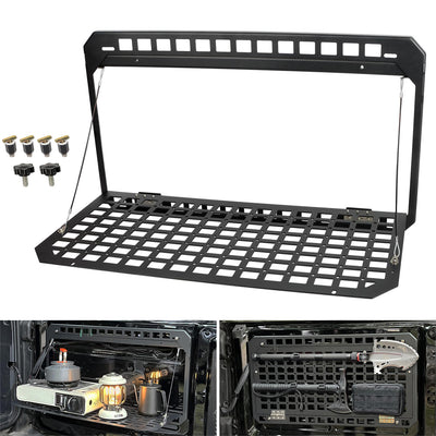 Aluminum OFF ROAD Tailgate Table Rear Foldable Cargo Shelf for Ford Bronco 2021-2026