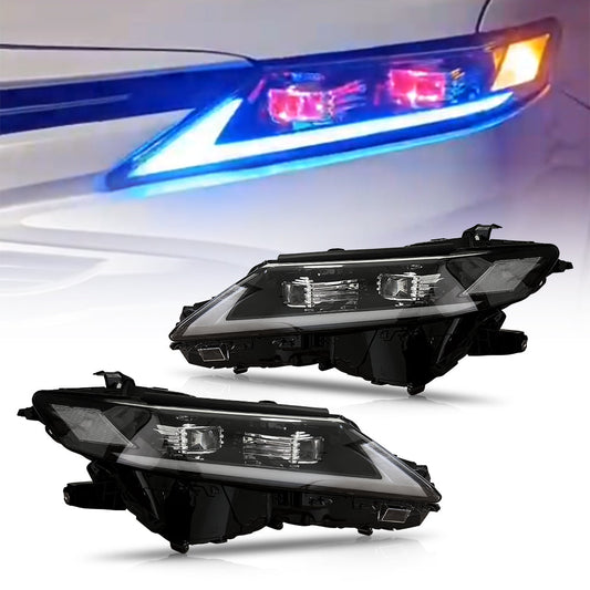 Dual Projector  LED Headlights For 2018-2024 Toyota Camry LE SE XLE XSE - OMOTOR