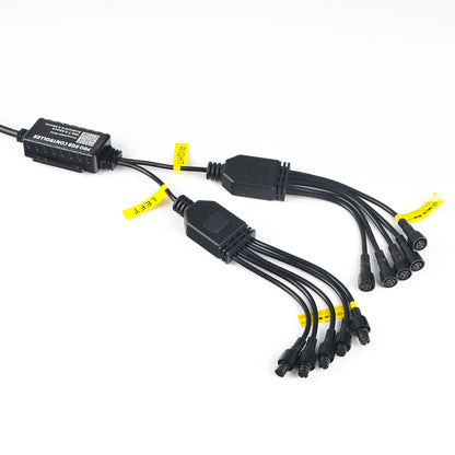 4pin Controller Box for Led Whips Light and Rocks Light (10 Connections) - OMOTOR