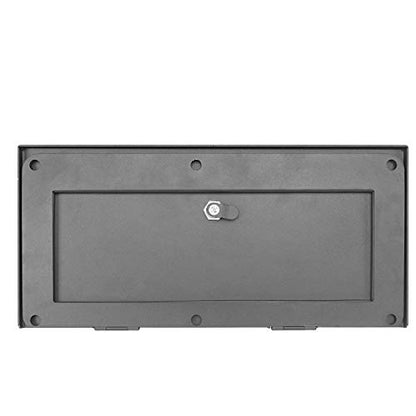 Bed Security Lock Lid Extra Storage for Toyota Tacoma 2005-2023 2nd & 3rd Gen (Black Steel)