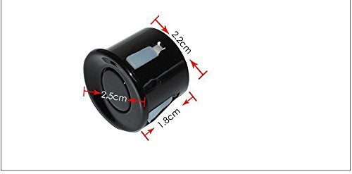 Car Reverse Backup Parking Sensor Radar System, Buzzer beeps, Detection Distance:30~150CM, Waterproof Sensors (22mm Diameter 2.3M Cable)