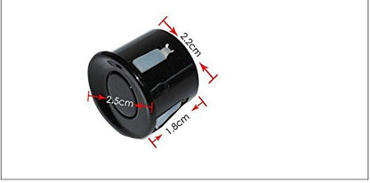 Car Reverse Backup Parking Sensor Radar System, Buzzer beeps, Detection Distance:30~150CM, Waterproof Sensors (22mm Diameter 2.3M Cable)