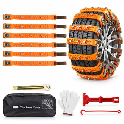 Universal Snow Chains, Portable Tire Chains for Car Truck SUV