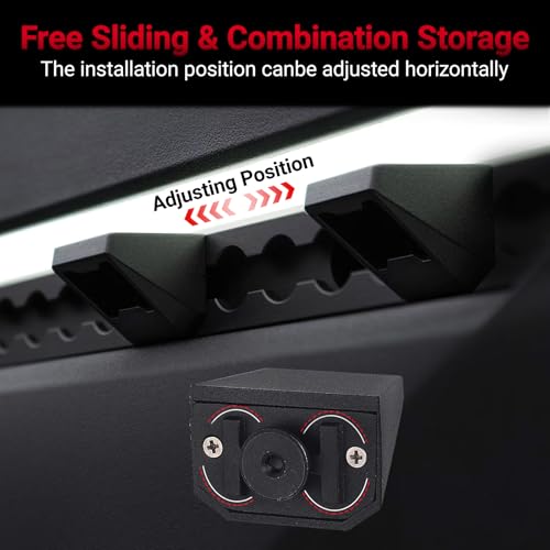 7Pcs Set Bed Rail Track Hook and L Track Cleat Hooks & Bottle Opener Compatible with Tesla Cybertruck 2023 - 2026