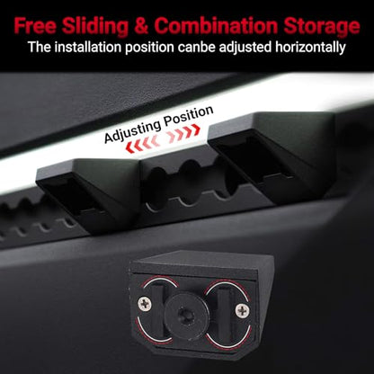 7Pcs Set Bed Rail Track Hook and L Track Cleat Hooks & Bottle Opener Compatible with Tesla Cybertruck 2023 - 2026