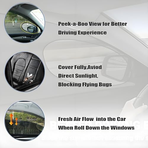 4 Pcs Car Window Screen Shades for Ford Bronco 2015-2025