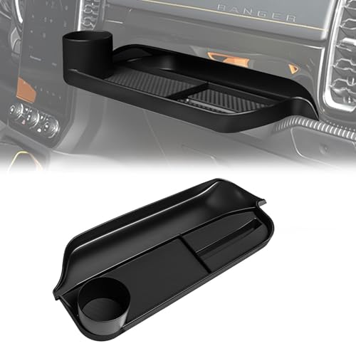 Passenger Side Storage Box with Cup Holder For Ford Ranger 2023-2025