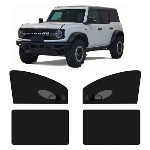 4 Pcs Car Window Screen Shades for Ford Bronco 2015-2025