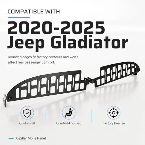 C-pillar MOLLE Panel Compatible with Jeep Gladiator JT 2020-2025