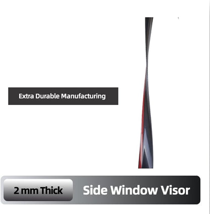 Smoke Window Visor Set Fits for Toyota Tundra Extended Cab 2000-2006
