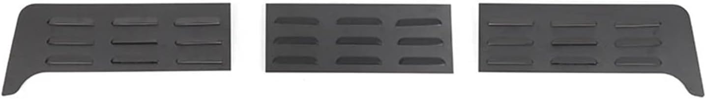 JeCar Aluminum Rear Door Vent Louver Cover Compatible with 4Runner 2010 Up Trunk Exhaust Opening Air Outlet Panel Car Exterior Accessories