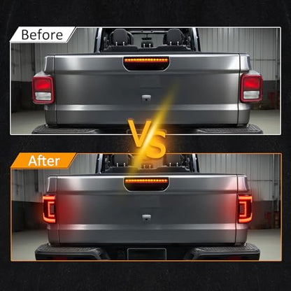 LED Tail Lights Compatible with 2020-2025 Jeep Gladiator JT (versions without blind spot monitors)