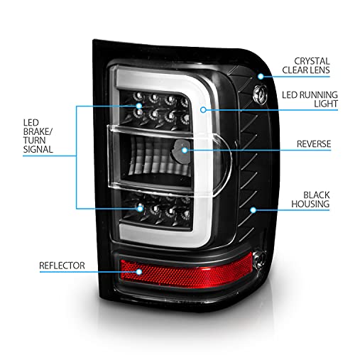 C-Type Led, Halogen, Tube Clear Replacement Car Brake Tail Lights For 2001-2011 Ford Ranger