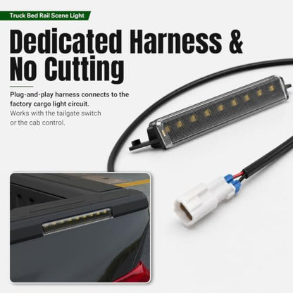 Truck Bed Rail Scene Light Compatible with Toyota Tacoma 2024-2026
