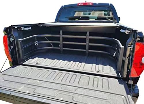 Black Aluminum Truck Bed Extender Retractable 59-69 inches for Silverado Ram Tundra Ford and Other Full-Size Trucks