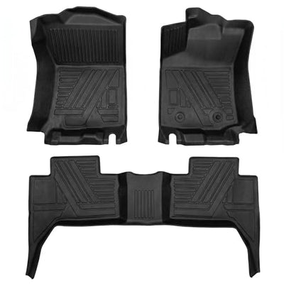 All Weather TPE Floor Liners for 2016-2023 Toyota Tacoma Double Cab