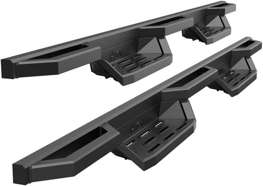 6.5in Nerf Bars Pocket Steps Square Tube Rocker Guards Compatible with Toyota Tundra CrewMax Cab 07-21