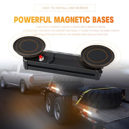 Battery Operated Flashing Strobe Light Bar for Vehicles Trucks Car