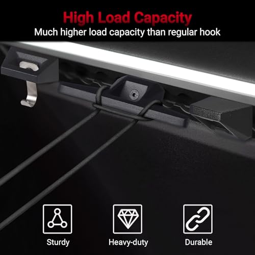 7Pcs Set Bed Rail Track Hook and L Track Cleat Hooks & Bottle Opener Compatible with Tesla Cybertruck 2023 - 2026