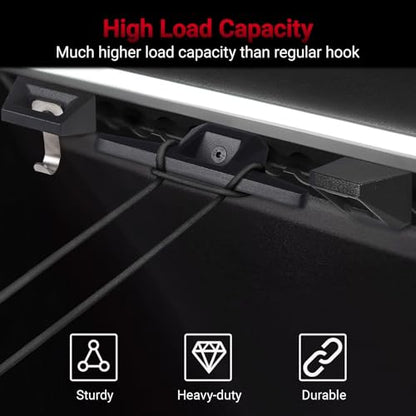 7Pcs Set Bed Rail Track Hook and L Track Cleat Hooks & Bottle Opener Compatible with Tesla Cybertruck 2023 - 2026