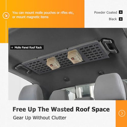 Molle Panel Roof Rack Storage Rack Compatible with Tacoma 3rd 2016-2023