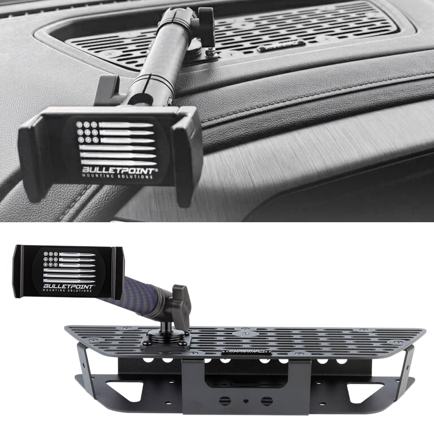 Metal Dash Mount Phone Holder Compatible with 2019+ Chevrolet Silverado GMC Sierra