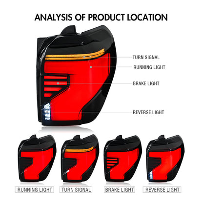 LED Tail Lights for 2010-2023 Toyota 4Runner 5th Gen Taillights Assembly - OMOTOR