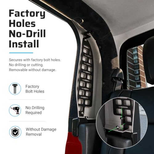 C-pillar MOLLE Panel Compatible with Jeep Gladiator JT 2020-2025