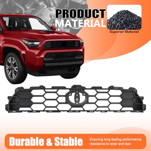 Matte Black Front Upper Grille for Toyota 4Runner TRD 2025-2026