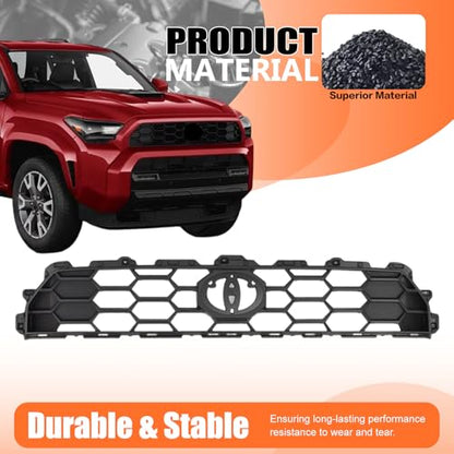 Matte Black Front Upper Grille for Toyota 4Runner TRD 2025-2026