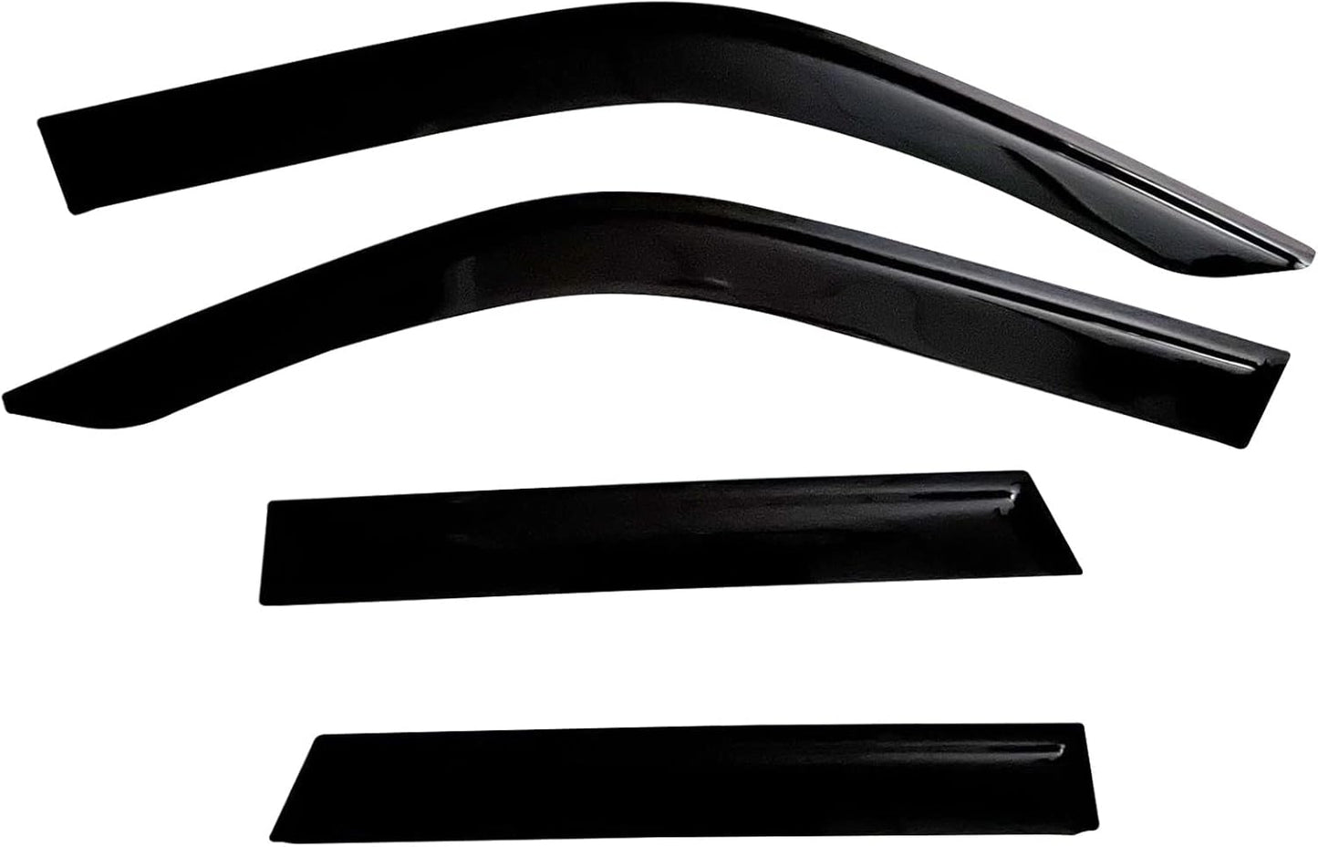 2021-2026 Tape-On Rain Guards for Ford Bronco Side Window Visor Deflectors Sport Big Bend Outer Banks Badlands 2022 2023 2024 2025