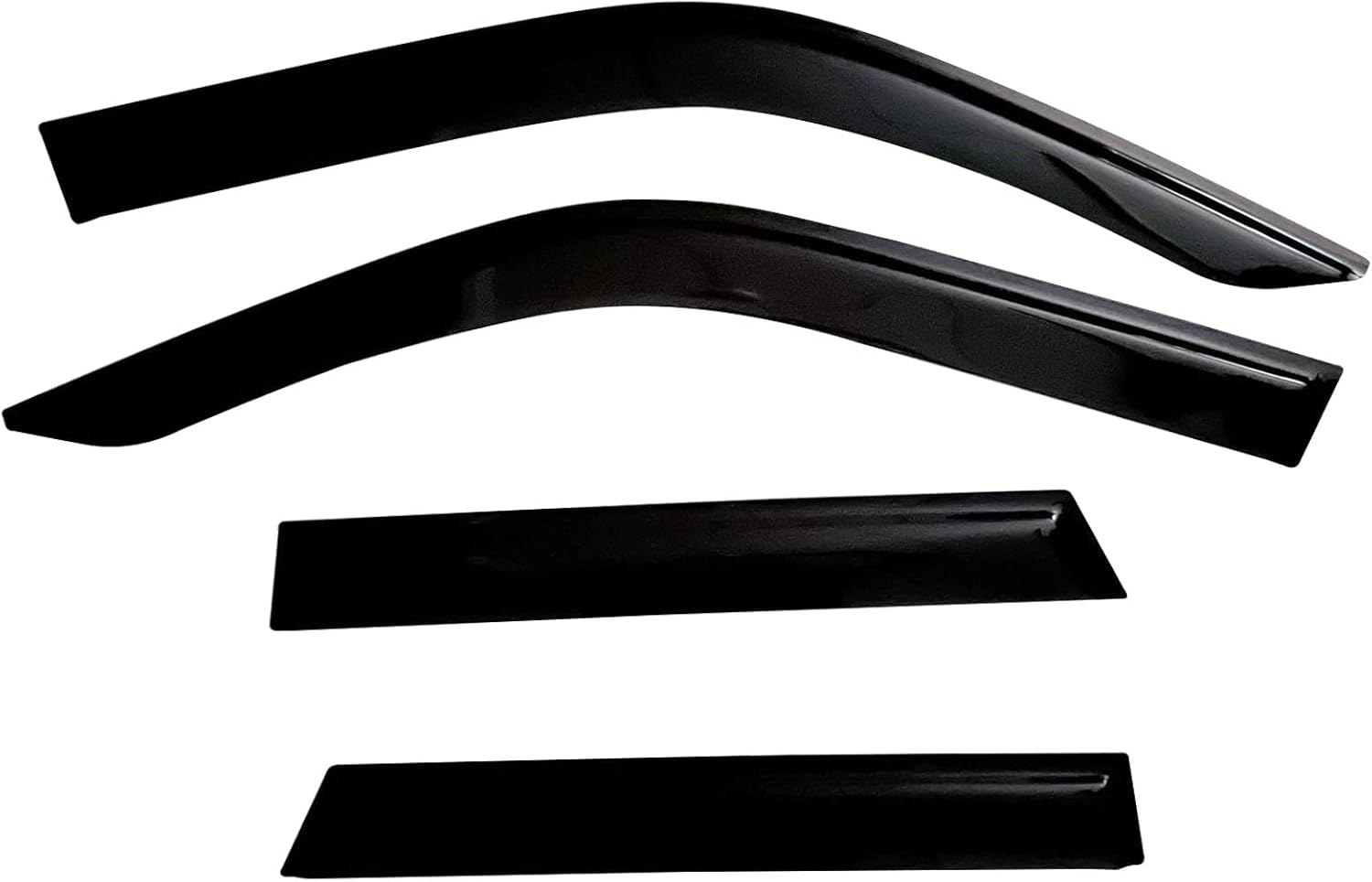 2021-2026 Tape-On Rain Guards for Ford Bronco Side Window Visor Deflectors Sport Big Bend Outer Banks Badlands 2022 2023 2024 2025