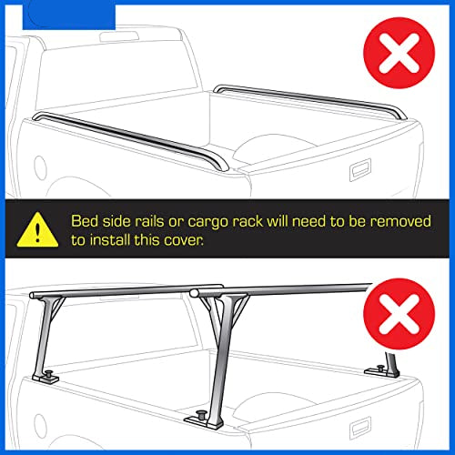 Soft Roll-up Truck Bed Tonneau Cover Compatible with 2019-2025 Ford Ranger