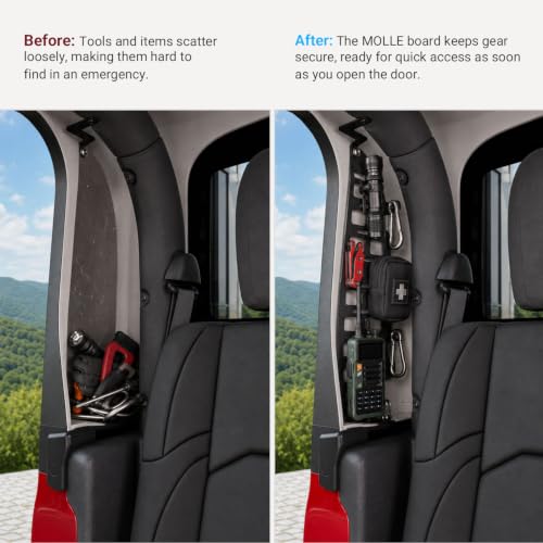 C-pillar MOLLE Panel Compatible with Jeep Gladiator JT 2020-2025