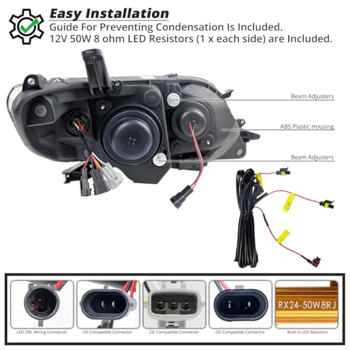 Switchback Projector Headlights For 2011-2020 Toyota Sienna