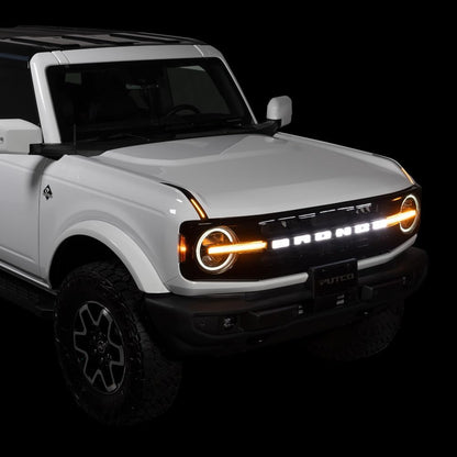 Putco Luminix Ford Bronco LED Grille Emblem - Fits Ford Bronco 2021-2025 - w/Front Camera, 92852