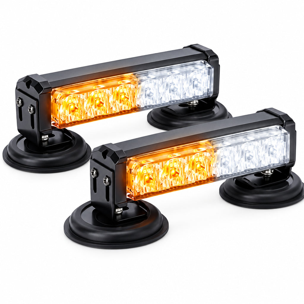 Battery Operated Flashing Strobe Light Bar for Vehicles Trucks Car